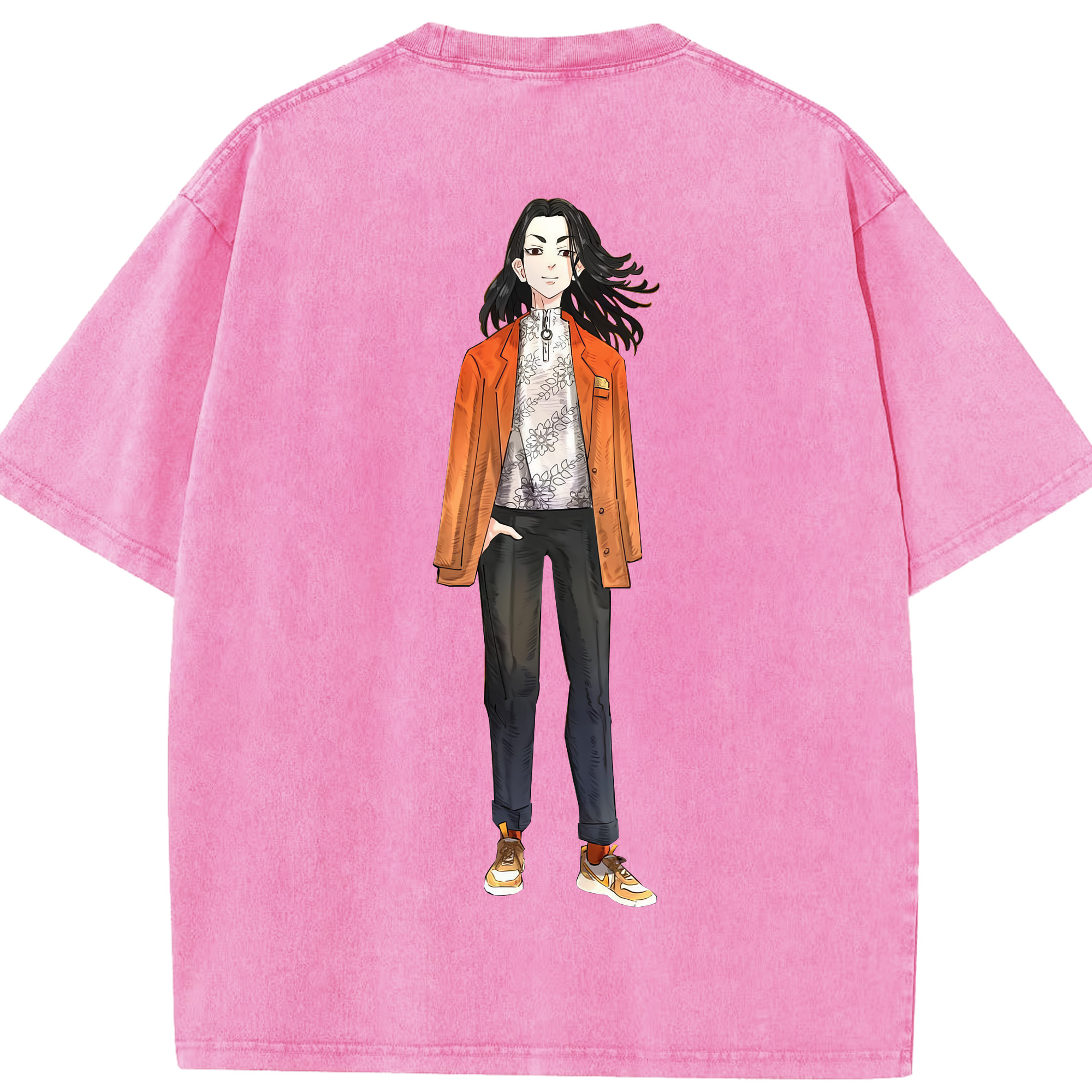 （画像用） 東京リベンジャーズ Tokyo Revengers 綿100% ヴィンテージ風 半袖Tシャツ（背面プリント）